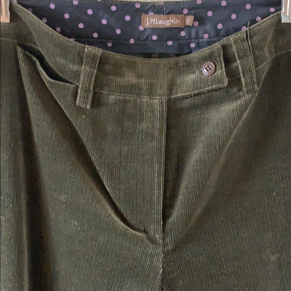 J. McLaughlin forrest green slacks